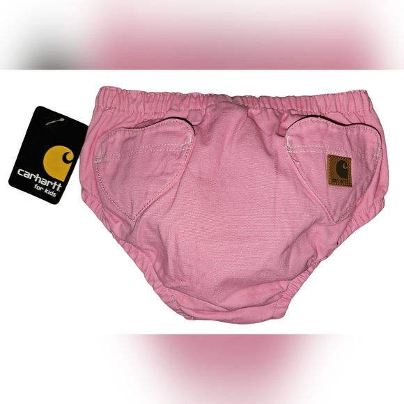 Carhartt Baby Girls Pink Bloomers w/ Heart Pockets Cowgirl NWT Sz 9M - Picture 2 of 13
